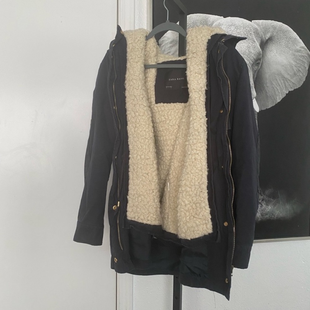 Zara Basics Parka Puffer Coat